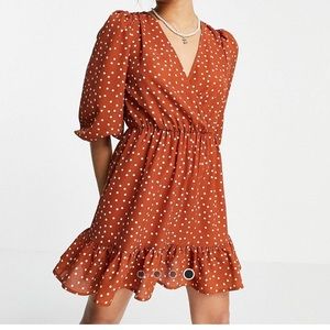 ASOS Petite Comfy Polka Dot Dress
